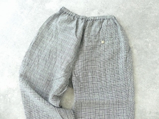 リネングレンチェックマニッシュテーパードパンツの商品画像27