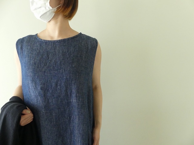 リネンデニム切替ワンピースの商品画像4