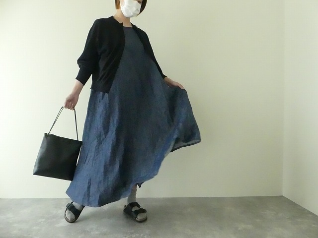 リネンデニム切替ワンピースの商品画像7