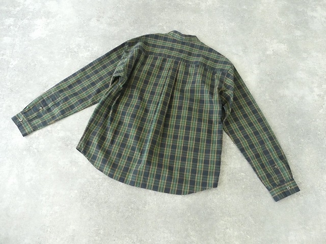 ダークチェックのロングポケットシャツの商品画像13