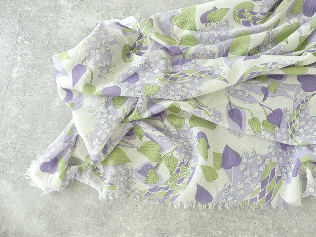 BOTANICAL MOTIF GAUZE SHAWLの商品画像5