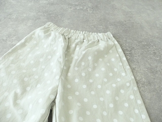 リネンコットンキャンバスドットプリントスロウパンツの商品画像18