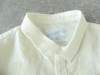 快晴堂(かいせいどう) パネルプリントの大きな水玉　wideフレンチ半袖シャツの商品画像25