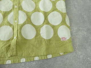 快晴堂(かいせいどう) パネルプリントの大きな水玉　wideフレンチ半袖シャツの商品画像33