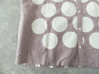 快晴堂(かいせいどう) パネルプリントの大きな水玉　wideフレンチ半袖シャツの商品画像39