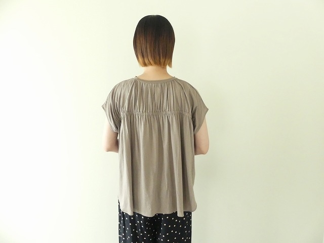 maomade(マオメイド) バックギャザーフレンチスリーブTシャツの商品画像6