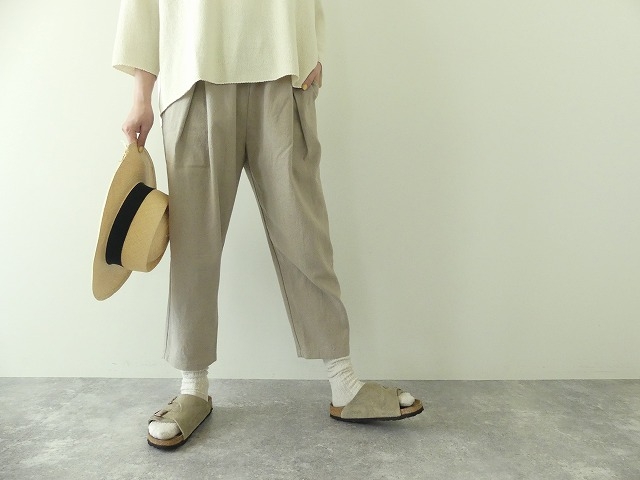 evam eva(エヴァムエヴァ) tuck pantsの商品画像6