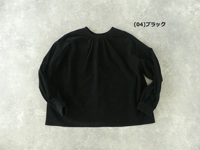 Hands　of　creation(ハンズオブクリエイション) シャツコール東炊きクルーネック2WAYブラウスの商品画像10