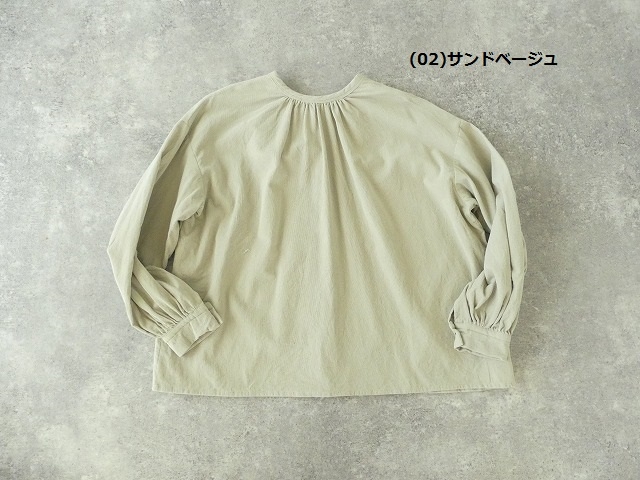 Hands　of　creation(ハンズオブクリエイション) シャツコール東炊きクルーネック2WAYブラウスの商品画像11