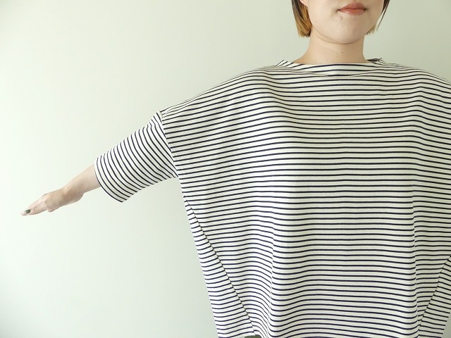 LinenYa(リネンヤ) デラヴェボーダー7分袖Tシャツの商品画像7