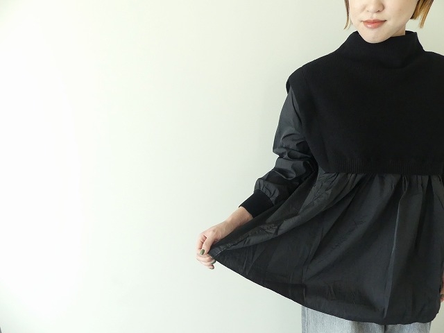 maomade(マオメイド) 異素材切替しゃかしゃかブラウスの商品画像7