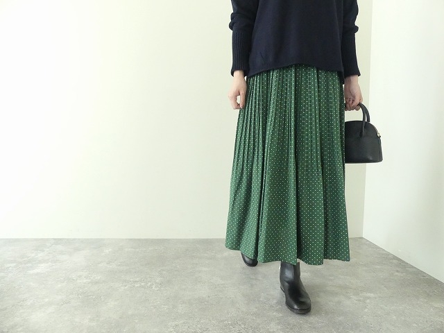 sosotto(ソソット) ドットプリントプリーツスカートの商品画像8