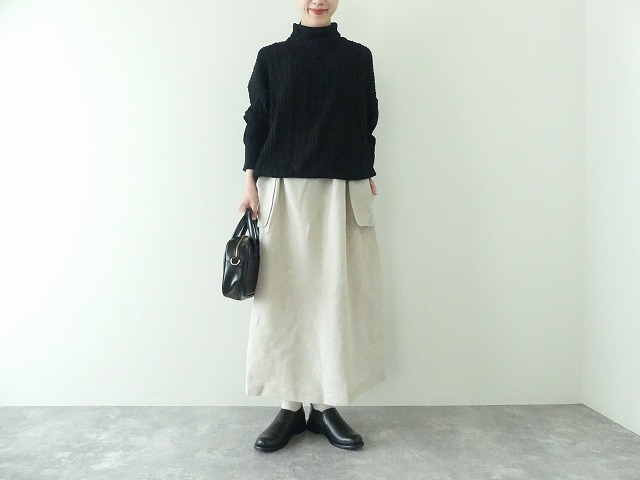 DENSELY LINEN HANGING POCKET SKIRT