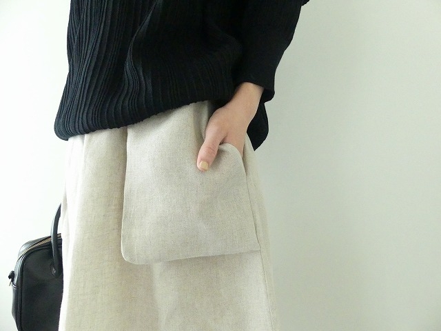 R&D.M(オールドマンズテーラー) DENSELY LINEN HANGING POCKET SKIRTの商品画像4