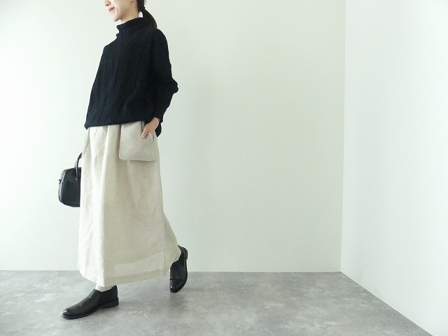 R&D.M(オールドマンズテーラー) DENSELY LINEN HANGING POCKET SKIRTの商品画像6