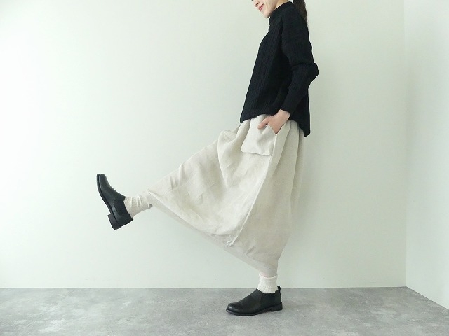 R&D.M(オールドマンズテーラー) DENSELY LINEN HANGING POCKET SKIRTの商品画像8