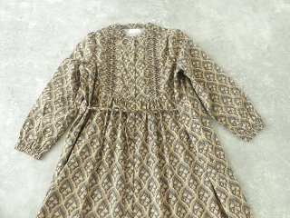 sosotto(ソソット) 花柄プリントウエーブピンタックウエストドロストワンピースの商品画像23