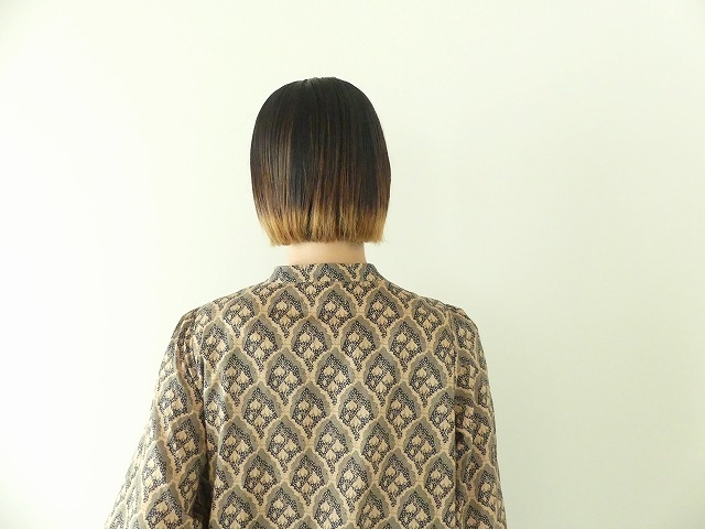sosotto(ソソット) 花柄プリントウエーブピンタックウエストドロストワンピースの商品画像9