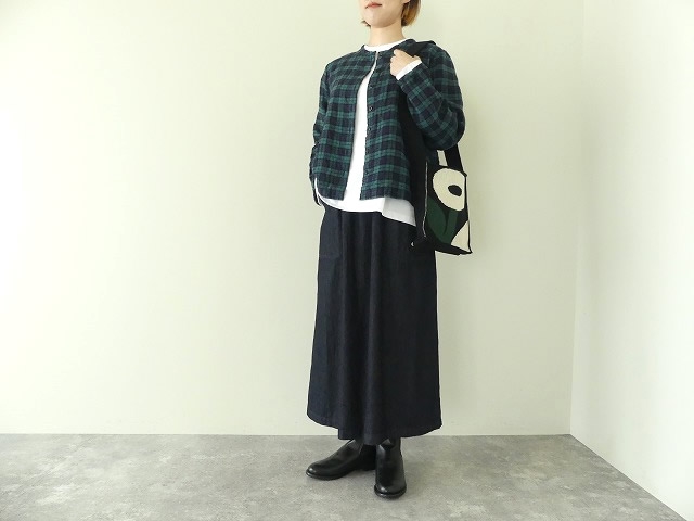 SARAHWEAR(サラウェア) SPACE MOO Brushed Linen Tartan　C/D ブラッシュドリネンタータンカーディガンの商品画像1