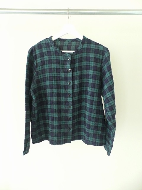 SARAHWEAR(サラウェア) SPACE MOO Brushed Linen Tartan　C/D ブラッシュドリネンタータンカーディガンの商品画像3