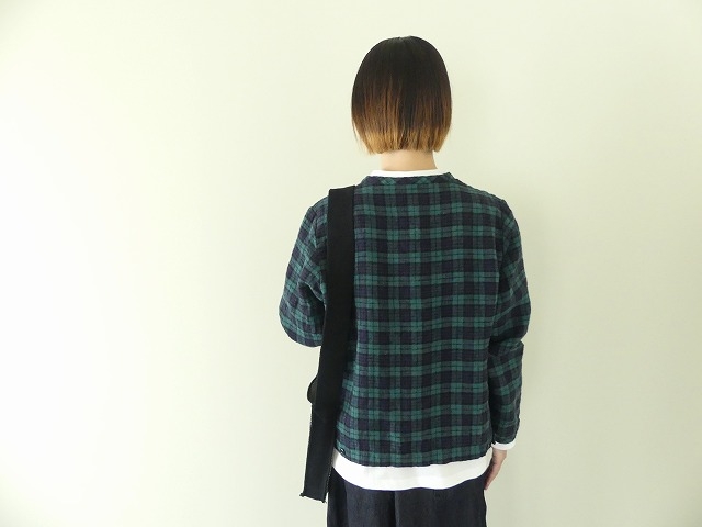 SARAHWEAR(サラウェア) SPACE MOO Brushed Linen Tartan　C/D ブラッシュドリネンタータンカーディガンの商品画像7