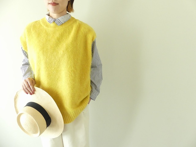 maomade(マオメイド) ふわふわあぜ編みモックネックベストの商品画像4