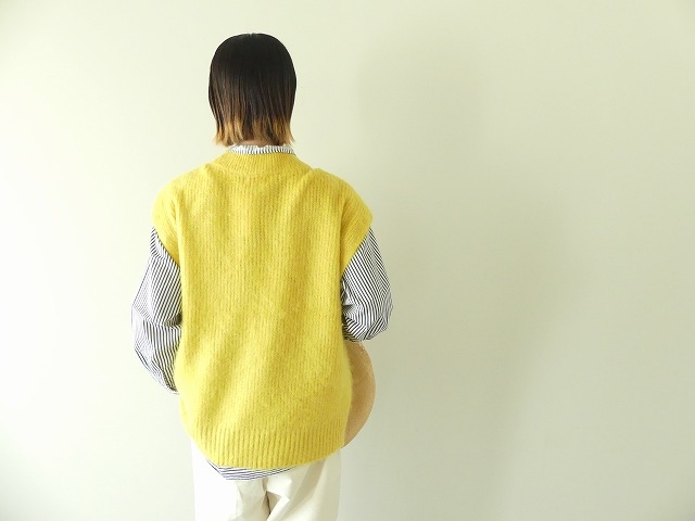 maomade(マオメイド) ふわふわあぜ編みモックネックベストの商品画像6