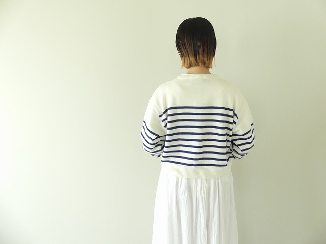 MidiUmi(ミディウミ) ボーダークルーネックカーディガンの商品画像7