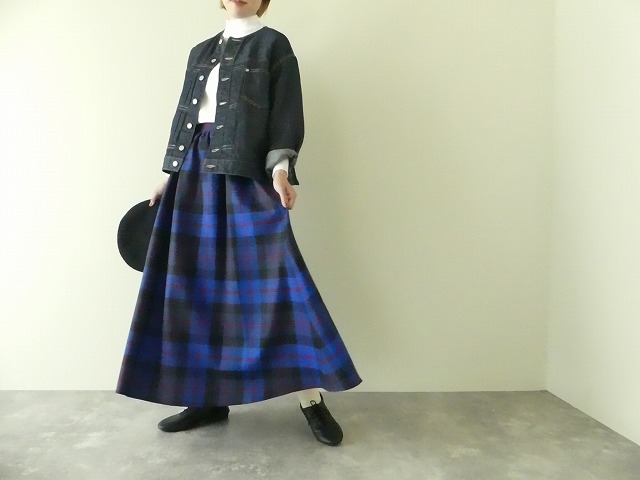 O’NEIL OF DUBLIN(オニールオブダブリン) WORSTED WOOL GATHER FLARED SKIRTの商品画像7