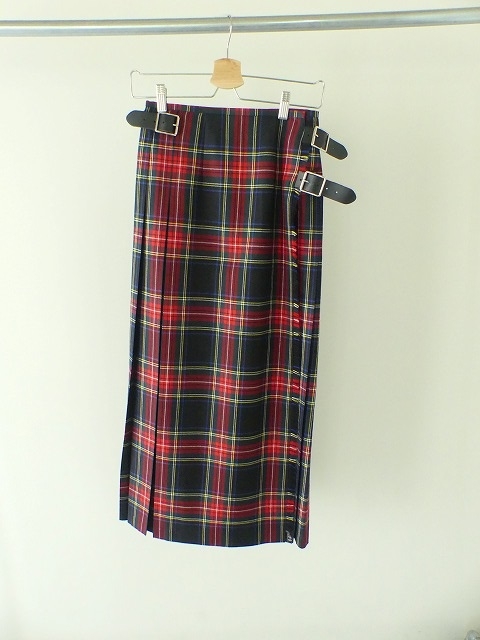 O’NEIL OF DUBLIN(オニールオブダブリン) タータンロングキルトレザーベルトスカートの商品画像2