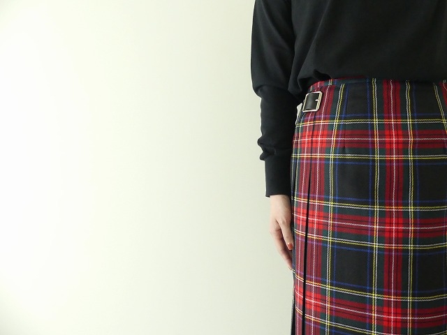O’NEIL OF DUBLIN(オニールオブダブリン) タータンロングキルトレザーベルトスカートの商品画像5