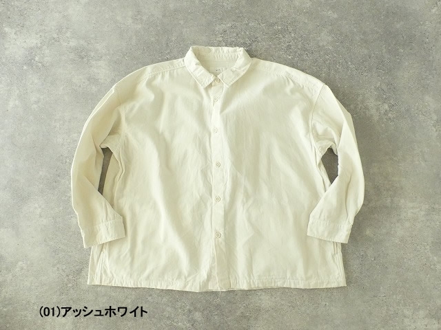 prit(プリット) オックスピーチ起毛近江晒レギュラーカラービッグシャツの商品画像19