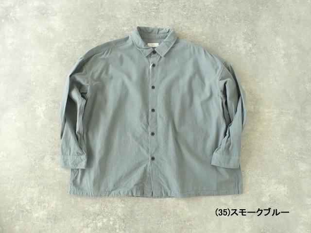 prit(プリット) オックスピーチ起毛近江晒レギュラーカラービッグシャツの商品画像27