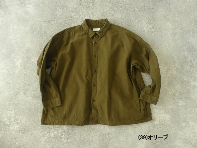 prit(プリット) オックスピーチ起毛近江晒レギュラーカラービッグシャツの商品画像35