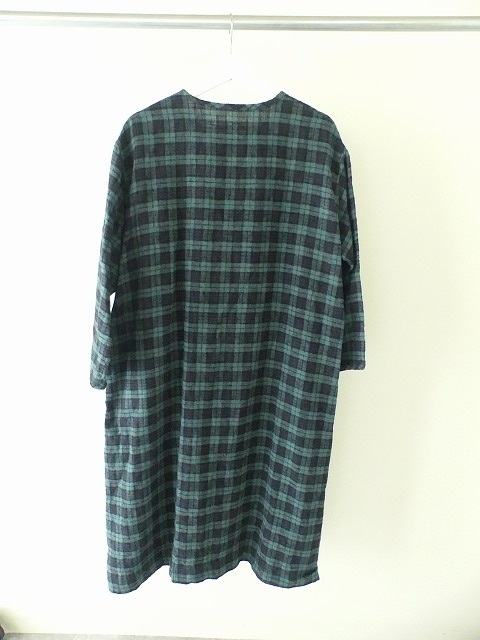 SARAHWEAR(サラウェア) Brushed Linen タータンヘンリーネックドレスの商品画像14