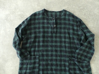 SARAHWEAR(サラウェア) Brushed Linen タータンヘンリーネックドレスの商品画像23