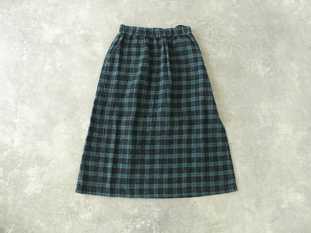 SARAHWEAR(サラウェア) Brushed Linen タータンペインタースカートの商品画像11