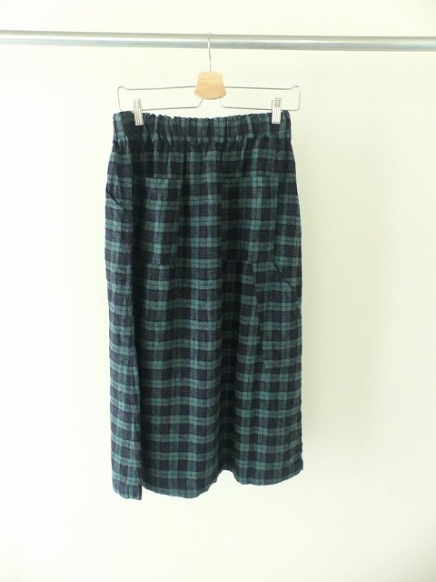 SARAHWEAR(サラウェア) Brushed Linen タータンペインタースカートの商品画像12