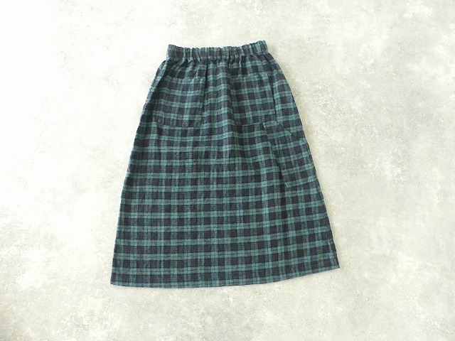 SARAHWEAR(サラウェア) Brushed Linen タータンペインタースカートの商品画像13