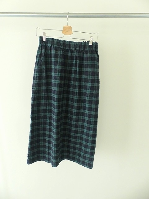 SARAHWEAR(サラウェア) Brushed Linen タータンペインタースカートの商品画像2