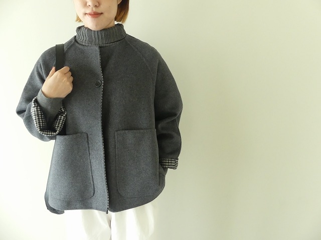 utilite BONDING WOOL リバーシブルAラインコートの商品画像2