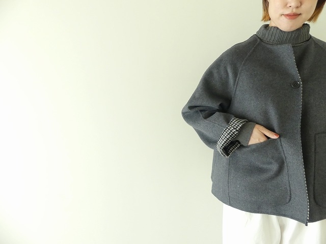 utilite BONDING WOOL リバーシブルAラインコートの商品画像4