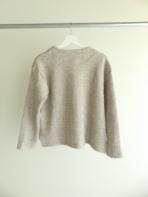 NOMBRE IMPAIR(ノンブルアンペール) スラブヘリンボーンノーカラーカーデの商品画像12