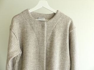 NOMBRE IMPAIR(ノンブルアンペール) スラブヘリンボーンノーカラーカーデの商品画像21