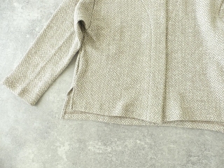 NOMBRE IMPAIR(ノンブルアンペール) スラブヘリンボーンノーカラーカーデの商品画像26