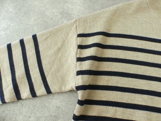 maomade(マオメイド) メリノウール混パネルボーダーちらっと配色カーディガンの商品画像24