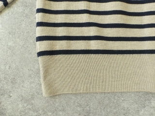 maomade(マオメイド) メリノウール混パネルボーダーちらっと配色カーディガンの商品画像30