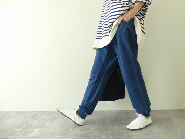 MidiUmi(ミディウミ) デニムジャージトラックパンツ　denim jersey track pantsの商品画像4