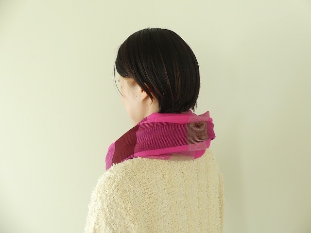 Glen Prince(グレンプリンス) ウールチェック大判ストール(8056W