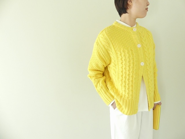 maomade(マオメイド) アランパッチワーク風切替2WAYプルオーバー